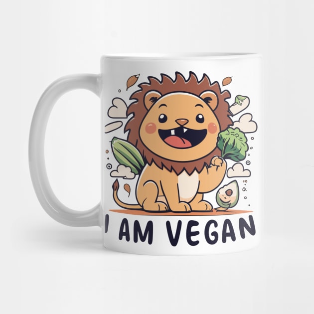 Vegan lion by Spaceboyishere